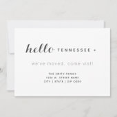 ハローテネシーニューホーム引っ越しました 案内状 (正面)