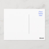 ハローデイジーバタフライフラワーガーデンポストカード ポストカード (裏面)