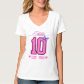 ハローデッツキュートコケット10誕生日女の子 Tシャツ (正面)