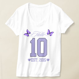 ハローデッツキュートコケット10誕生日女の子 Tシャツ
