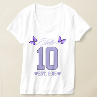 ハローデッツキュートコケット10誕生日女の子 Tシャツ
