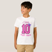 ハローデッツキュートコケット10誕生日女の子 Tシャツ (正面フル)