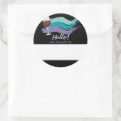 ハローナグワインと絵画イベント ラウンドシール (バッグ)