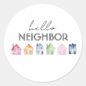 ハローネイバー実在エステートプロモーション ラウンドシール (正面)