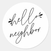 ハローネイバー実在エステートプロモーション ラウンドシール (正面)