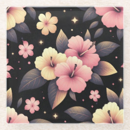 ハローハイビスカス ガラスコースター