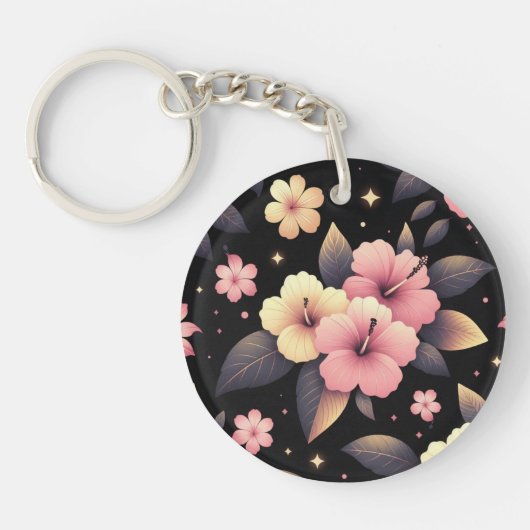 ハローハイビスカス キーホルダー (正面)