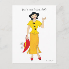 ハローハガキと言うメモのみ ポストカード