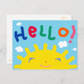 ハローハガキ ポストカード (正面/裏面)
