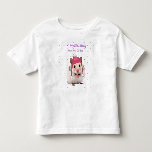 ハローハグハムスター トドラーTシャツ (正面)