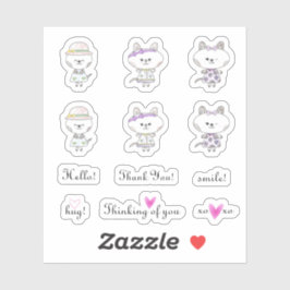 ハローハグ甘い気持ちと可愛い猫たち シール