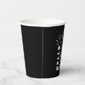 ハローハッピーニューイヤー花火白黒スター 紙コップ (右)