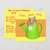 ハローハムスター 招待状 (正面/裏面)