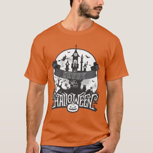 ハローハロウィーンハローウィンパーティ Tシャツ (正面)