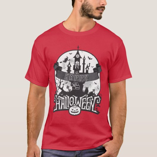 ハローハロウィーンハローウィンパーティ Tシャツ (正面)