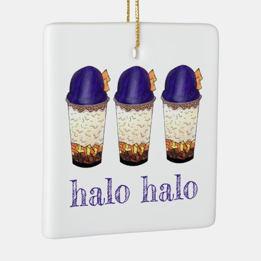 ハローハロー(ハルーハロー)フィリピンハワイアンシェーブアイス セラミックオーナメント (右)