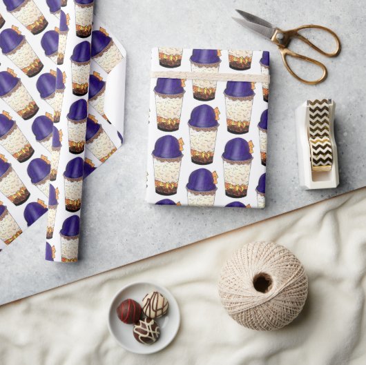 ハローハロー（ハルーハロー）フィリピンハワイアンシェーブアイス ラッピングペーパー (クラフト)