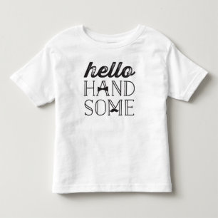 ハローハンサム弓タイリトルマンボーイキッズTシャツ トドラーTシャツ
