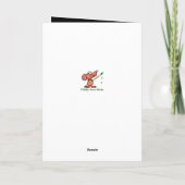 ハローハンサム男らしおもしろい誕生日ユーモア カード (裏面)