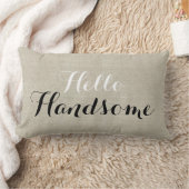 ハローハンサム素朴リネンルック装飾用クッション ランバークッション (ブランケット)