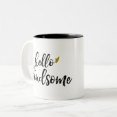ハローハンサム ツートーンマグカップ (正面左)