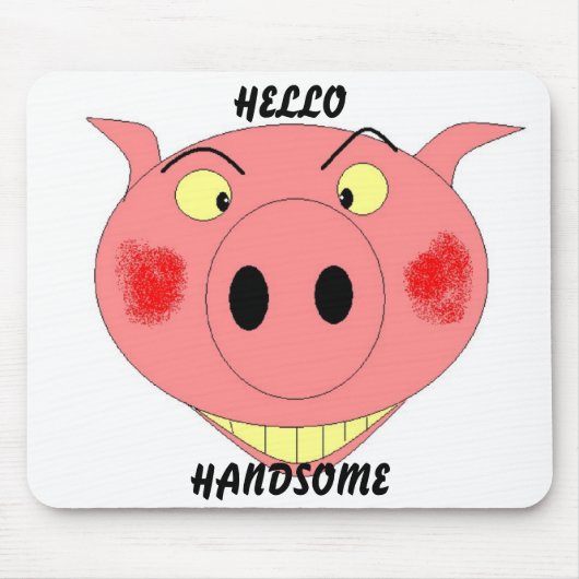 ハローハンサム マウスパッド (正面)