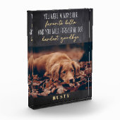 ハローハードバイお気に入りのグバイナペット記念碑 フォトブロック (左)