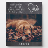 ハローハードバイお気に入りのグバイナペット記念碑 フォトプラーク (正面)