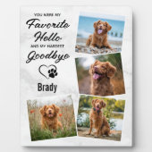 ハローハードバイお気に入りのドッグペット記念碑 フォトプラーク (正面)