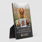 ハローハードバイお気に入りの別れペットメモリアルプラーク フォトプラーク (側面)