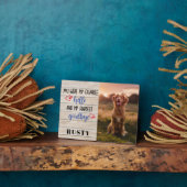 ハローハードバイお気に入りの別れペットメモリアルプラーク フォトプラーク (側面)