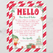 ハローバック小妖精や小人ウェルカム私はバッククリスマス小妖精や小人 (正面/裏面)