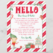 ハローバック小妖精や小人ウェルカム私はバッククリスマス小妖精や小人 (正面)