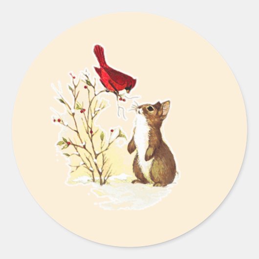 ハローバニーのシール ラウンドシール (正面)