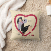 ハローバレンタインのピンアップガール クッション (ブランケット)