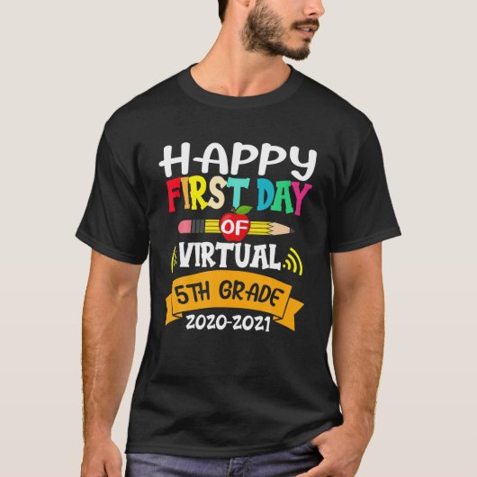 ハローバーチャル5等分隊おもしろい学校 Tシャツ (正面)