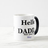 ハローパパ妊娠フルリビールコーヒーマグ モーフィングマグカップ (正面右)