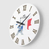 ハローパリ  ラージ壁時計 (傾斜)