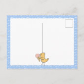 ハローパンダフラミンゴフロートアイスクリームかわいい ポストカード (裏面)