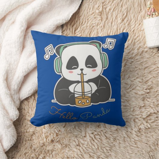ハローパンダ クッション (ブランケット)