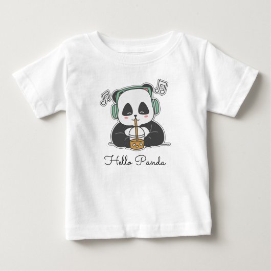 ハローパンダ ベビーTシャツ (正面)
