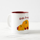 ハローパンプキンオレンジパンプキンズ&紅葉 ツートーンマグカップ (正面左)
