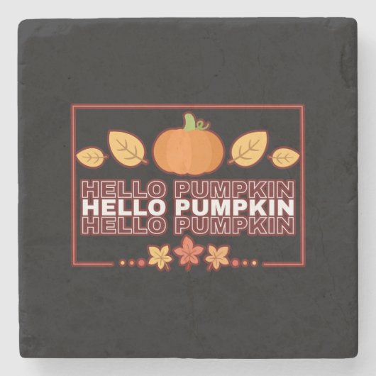 ハローパンプキンオータムパーティー ストーンコースター (正面)