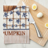 ハローパンプキンオータムファームハウスカスタム キッチンタオル (四つ折り)