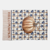 ハローパンプキンオータムファームハウスカスタム キッチンタオル (横)