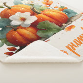 ハローパンプキンオータムフローラデザイン シェルパブランケット (3/4)