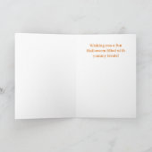 ハローパンプキンカクレクルーハロウィングリーティングカード カード (内部)