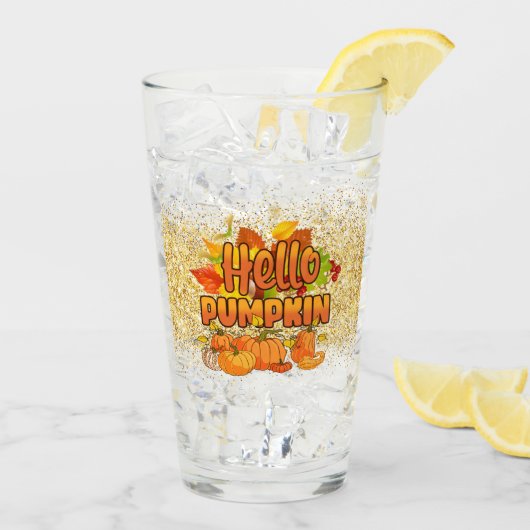 ハローパンプキンカスタマイズ秋 タンブラーグラス (アイス裏面)