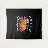 ハローパンプキンカワイイ秋スロース紅葉フォリ タペストリー (正面(横))