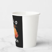 ハローパンプキンカワイイ秋スロース紅葉フォリ 紙コップ (左)